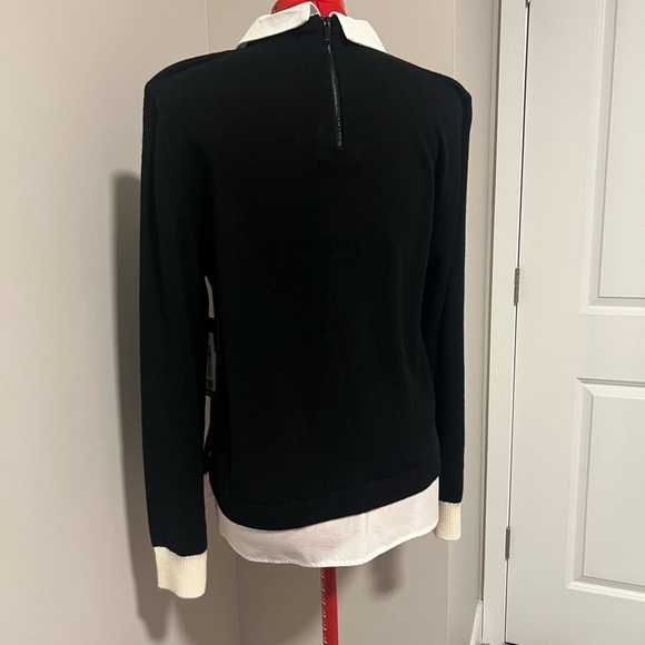 Karl Lagerfeld Black Sweater with White Bow Detail - Picture 7 of 7